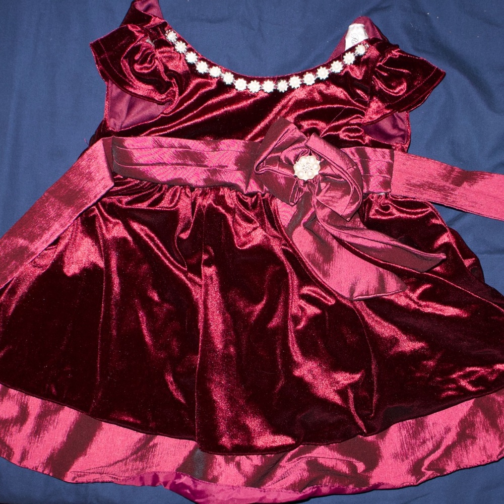 Rare Editions Velvet Dress